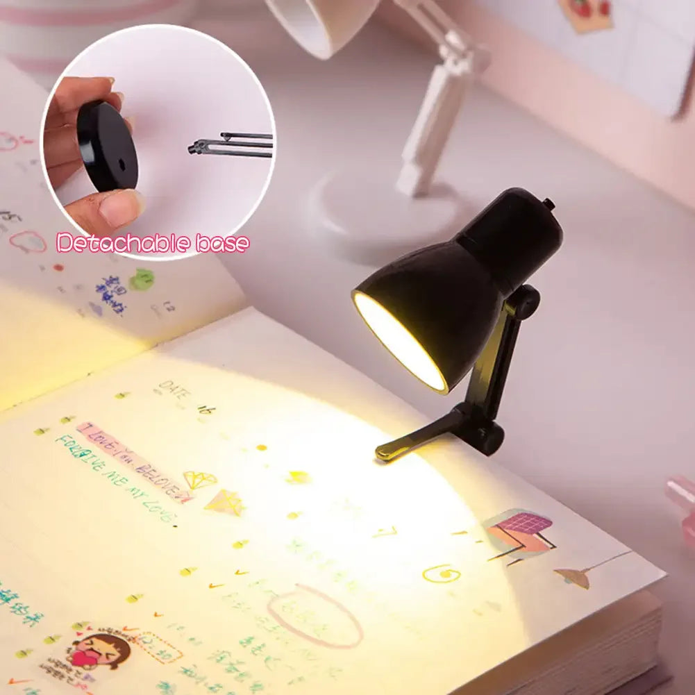 Mini Book Light Foldable LED Table Desk Book Reading Lamp for Home Room Computer Notebook Laptop Night Lights Eye Protections HIP