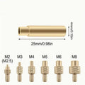 Brass Heat Insert Nut Kit for 3D Printing – M2 to M8 Heat Insert Nut Kit HIP 7pcs