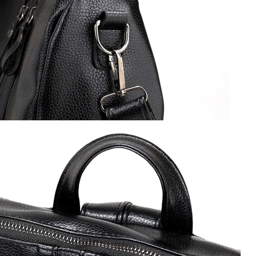 PU Leather Backpack – Large Capacity Travel & College Bag PU Leather Backpack HIP