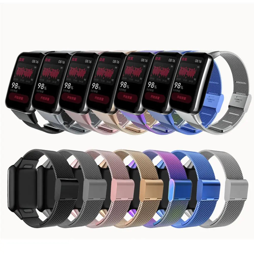 Nylon Replacement Strap for Xiaomi Band 7 Pro – Steel Clasp Smart Watch Band HIP