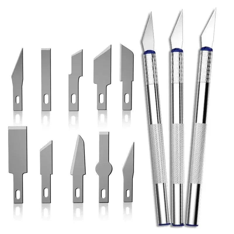 13-Piece Metal Carving Knife Set – Precision Craft Cutting Kit Craft Carving Knife Set HIP