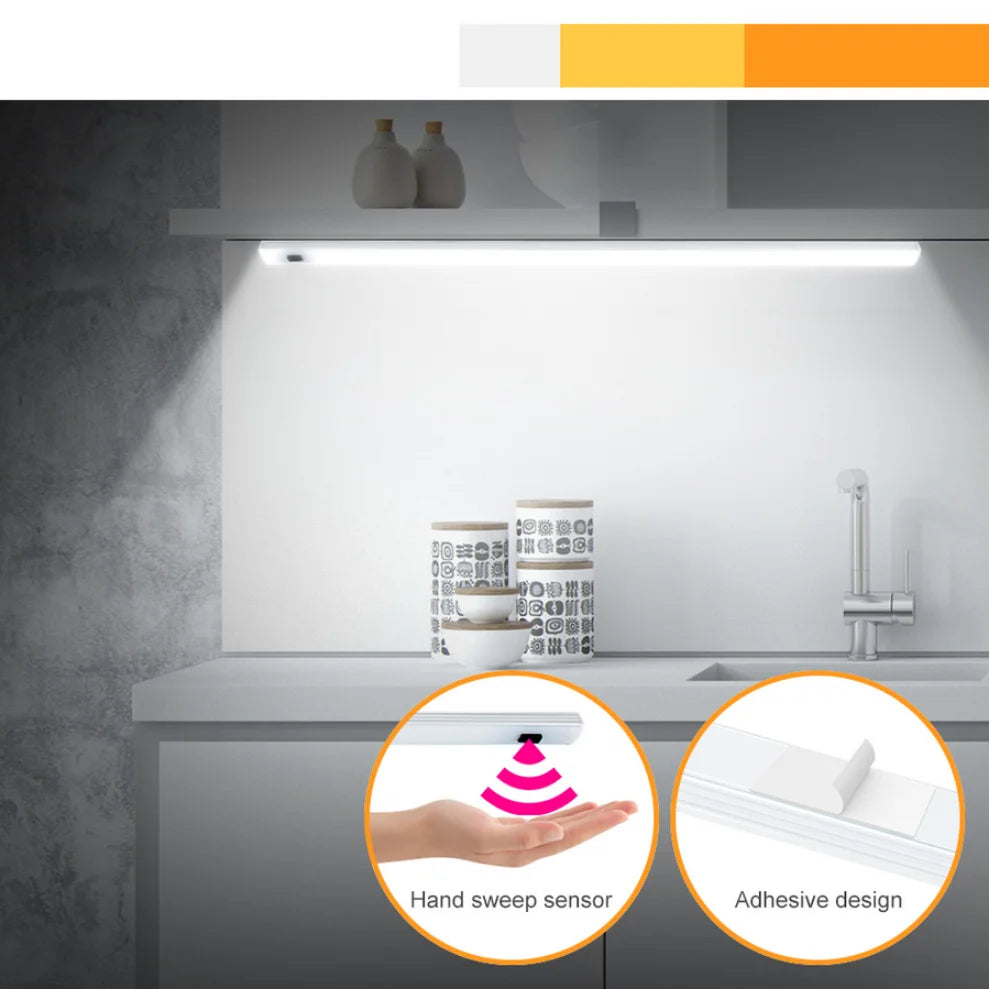 USB LED Strip Light Hand Wave Sensor – Under Cabinet & Desk LED Cabinet Strip Light HIP