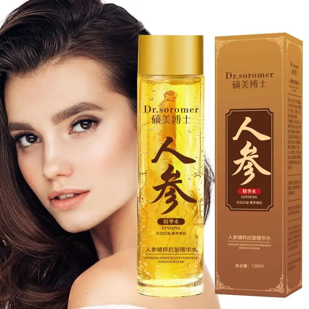 Gold Ginseng Polypeptide Face Serum & Toner – 120ml/30ml Face Serum Toner HIP