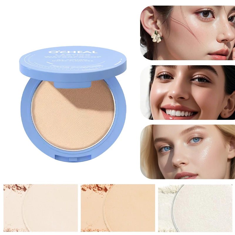 OCHEAL Silk Mist Pressed Powder – Oil Control & Setting Setting Face Powder HIP