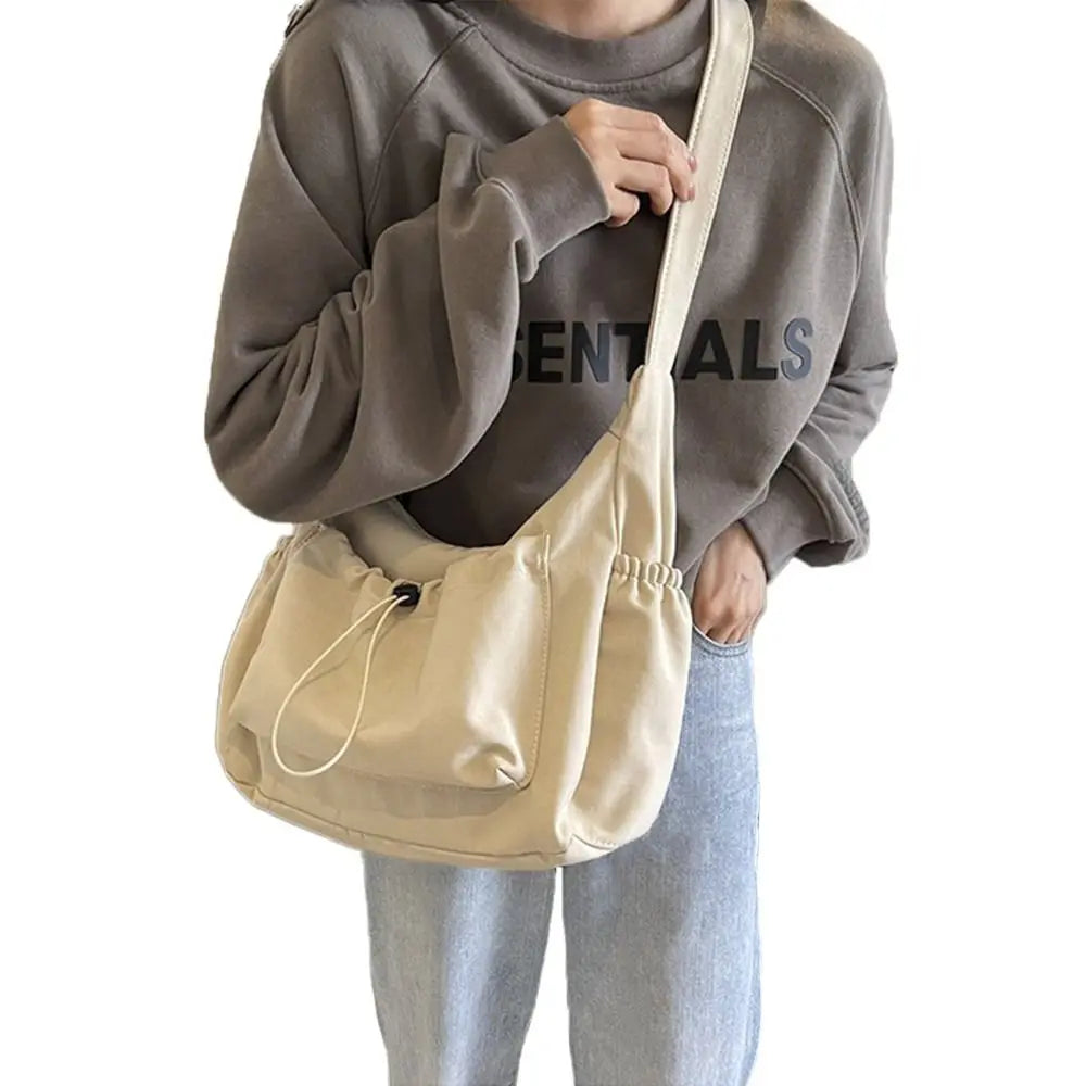 Korean Nylon Shoulder Bag – Lightweight Large Capacity Crossbody Nylon Shoulder Bag HIP