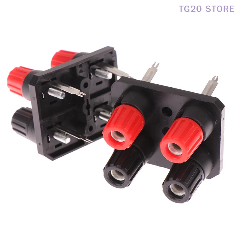 2-Pack Banana Jack 4-Pin Speaker Amplifier Terminal WP4-10 Speaker Terminal Socket HIP
