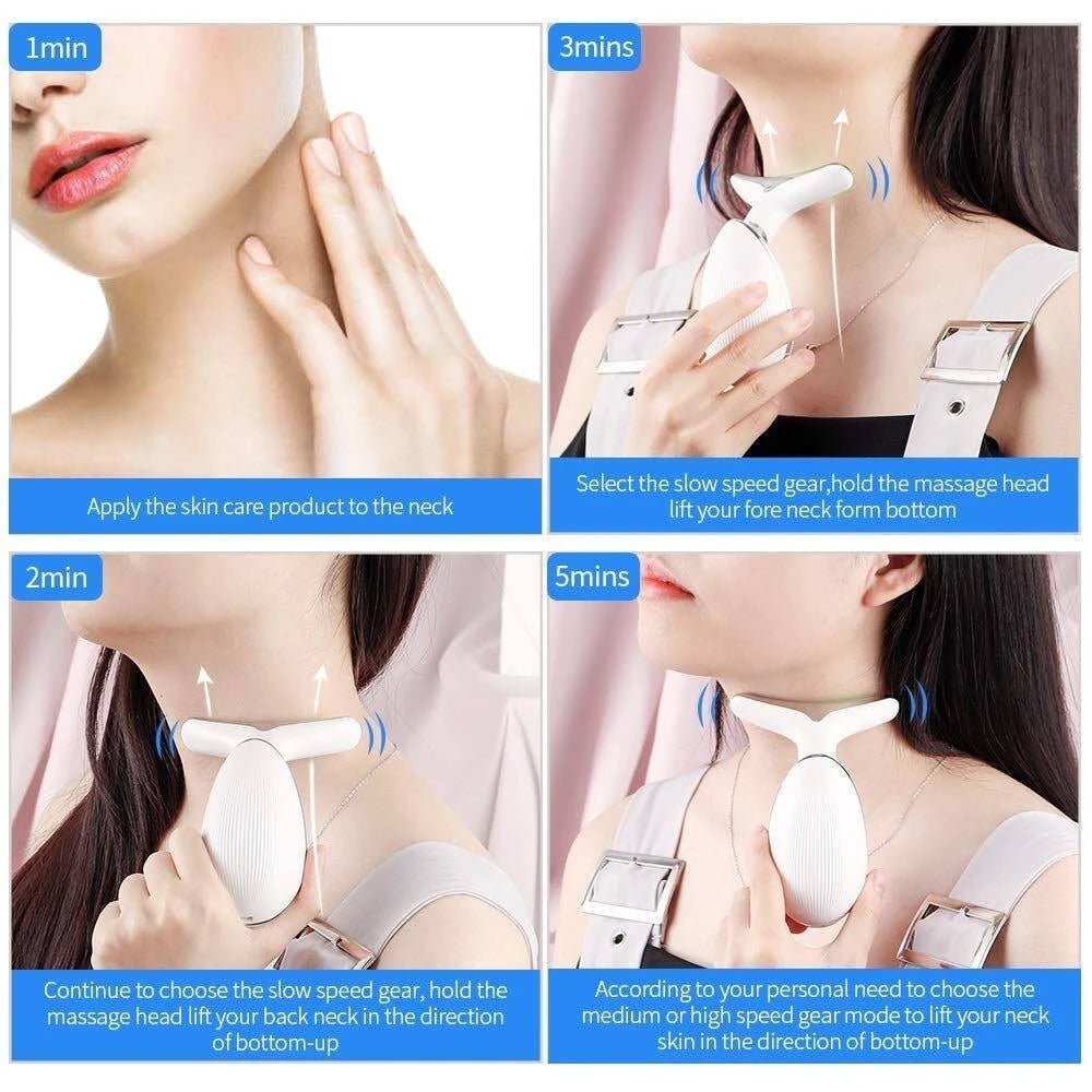 CAMMUO Microcurrent Face Lifting & Neck Massager Device Microcurrent Beauty Device HIP