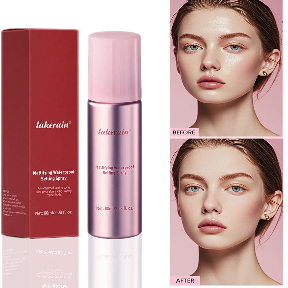 Setting Powder and Setting Spray Set Ultimate Blurring Oil Control Matte Waterproof Long-Lasting Blurs Oil Control Makeup Kit HIP