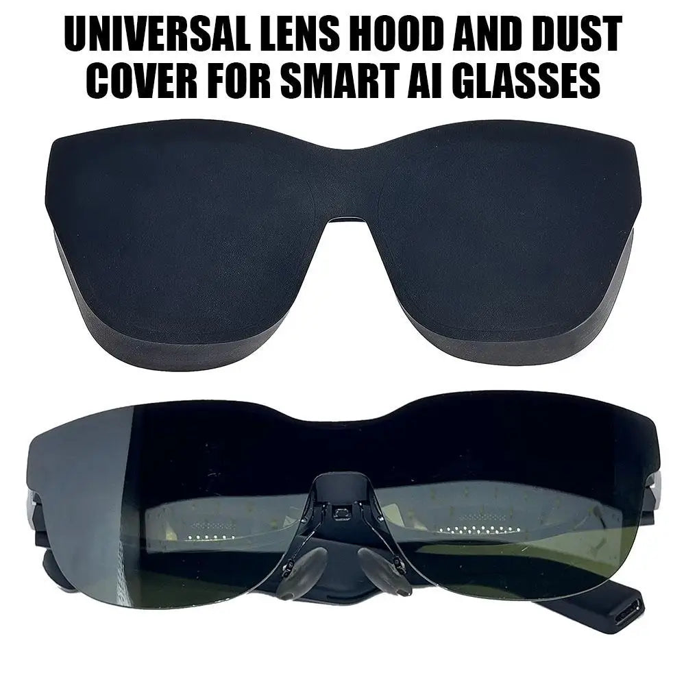 AI VR Glasses Lens Cover Dustproof Anti Scratch Protector Cap Headset Accessories Black Silicone Shade Mask Cover HIP