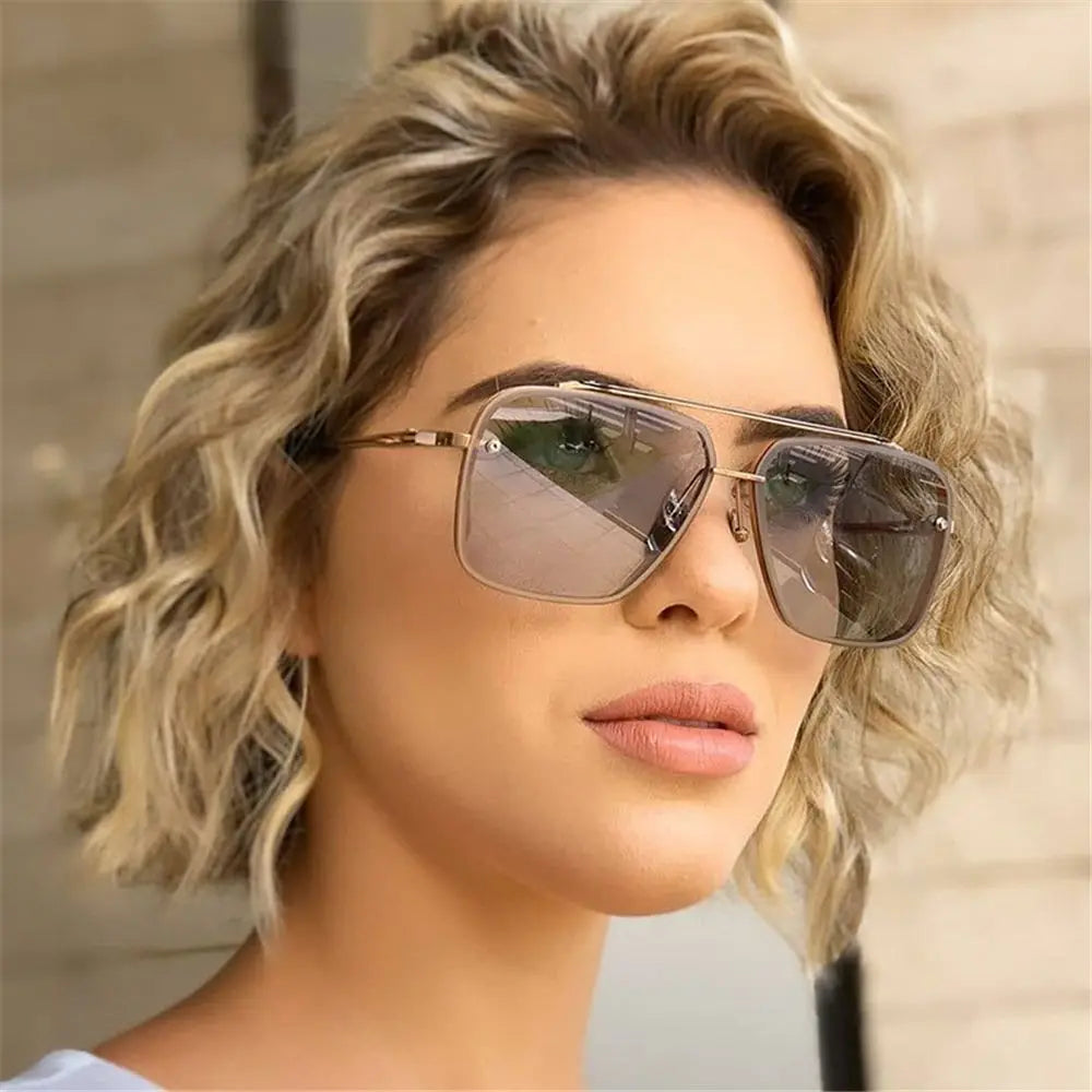 Metal Frame UV400 Sunglasses – Unisex Punk Driving Shades Fashion Sunglasses HIP