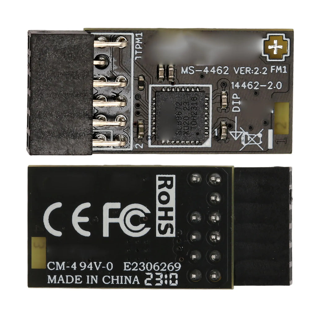 TPM Encryption Security Module SPI 12‑1Pin TPM2.0 Module Replacement Stable Performance Secure Storage for B550 Motherboards HIP