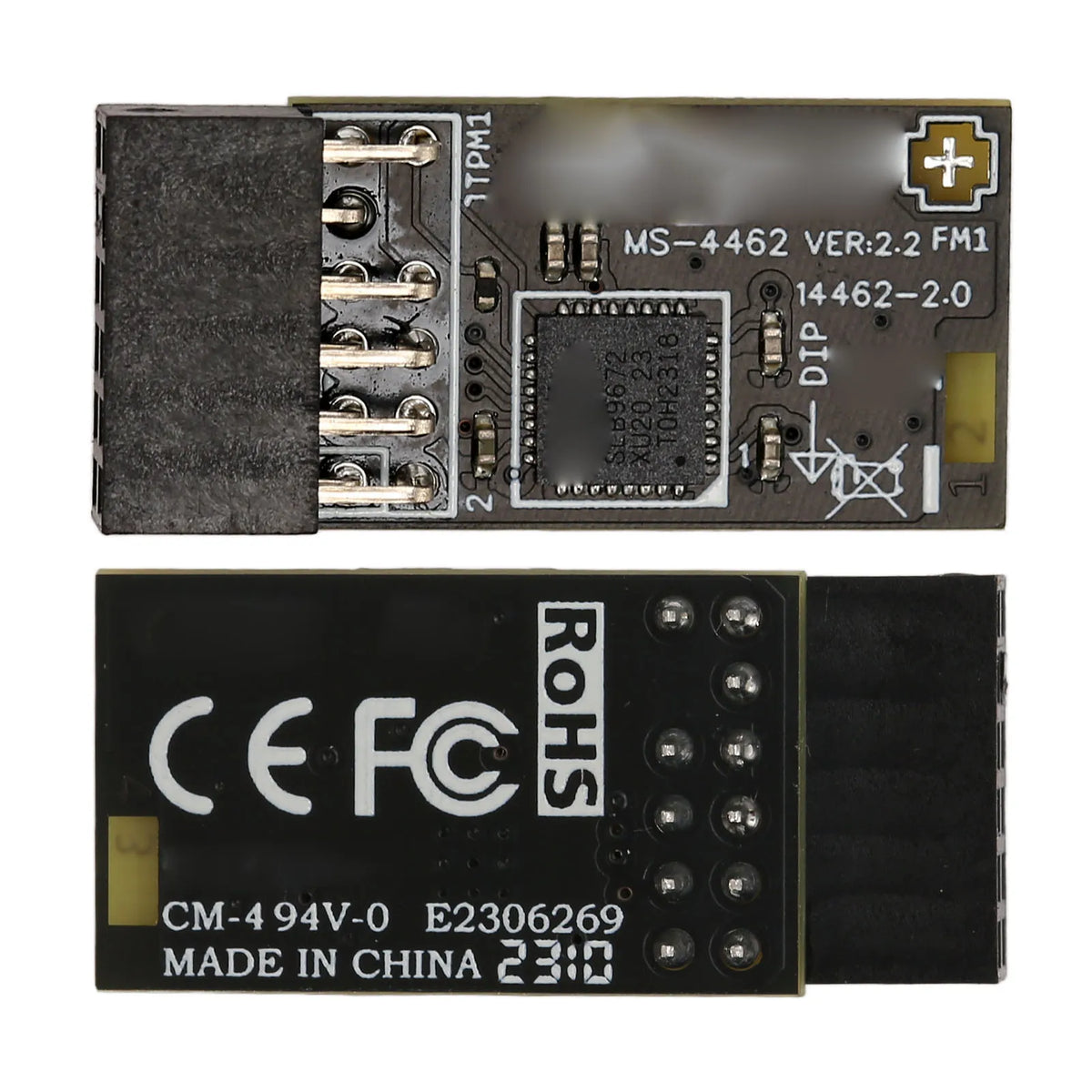 TPM Encryption Security Module SPI 12‑1Pin TPM2.0 Module Replacement Stable Performance Secure Storage for B550 Motherboards HIP