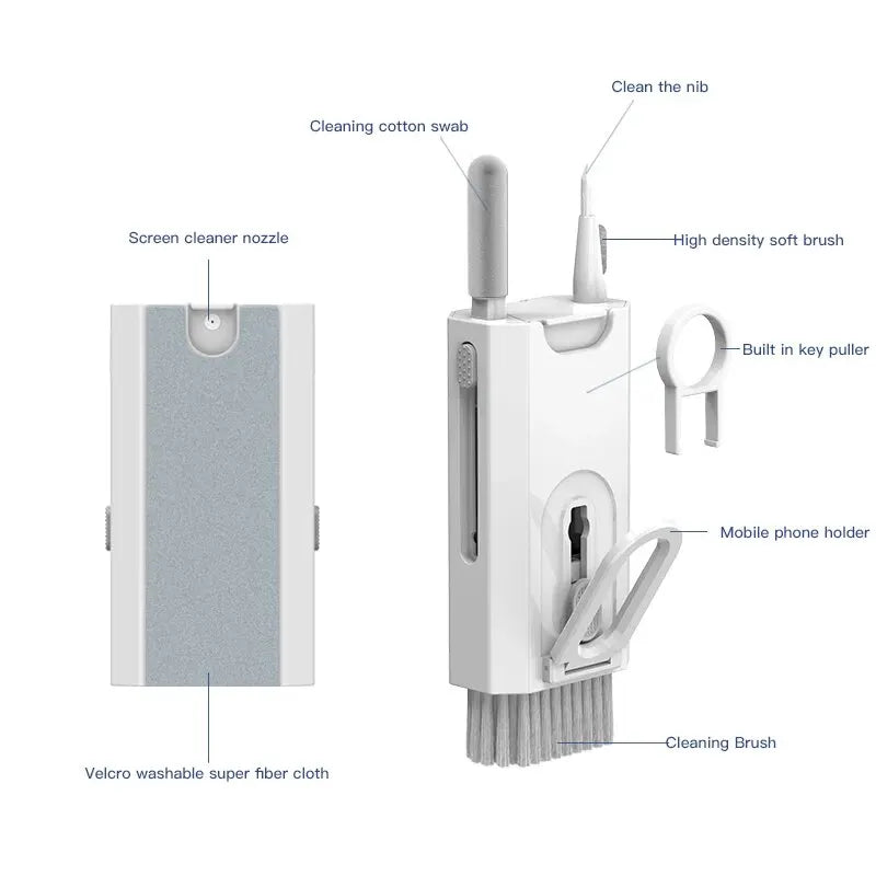 8-in-1 Tech Cleaning Kit – Keyboard, Screen & Earphone Electronics Cleaning Kit HIP