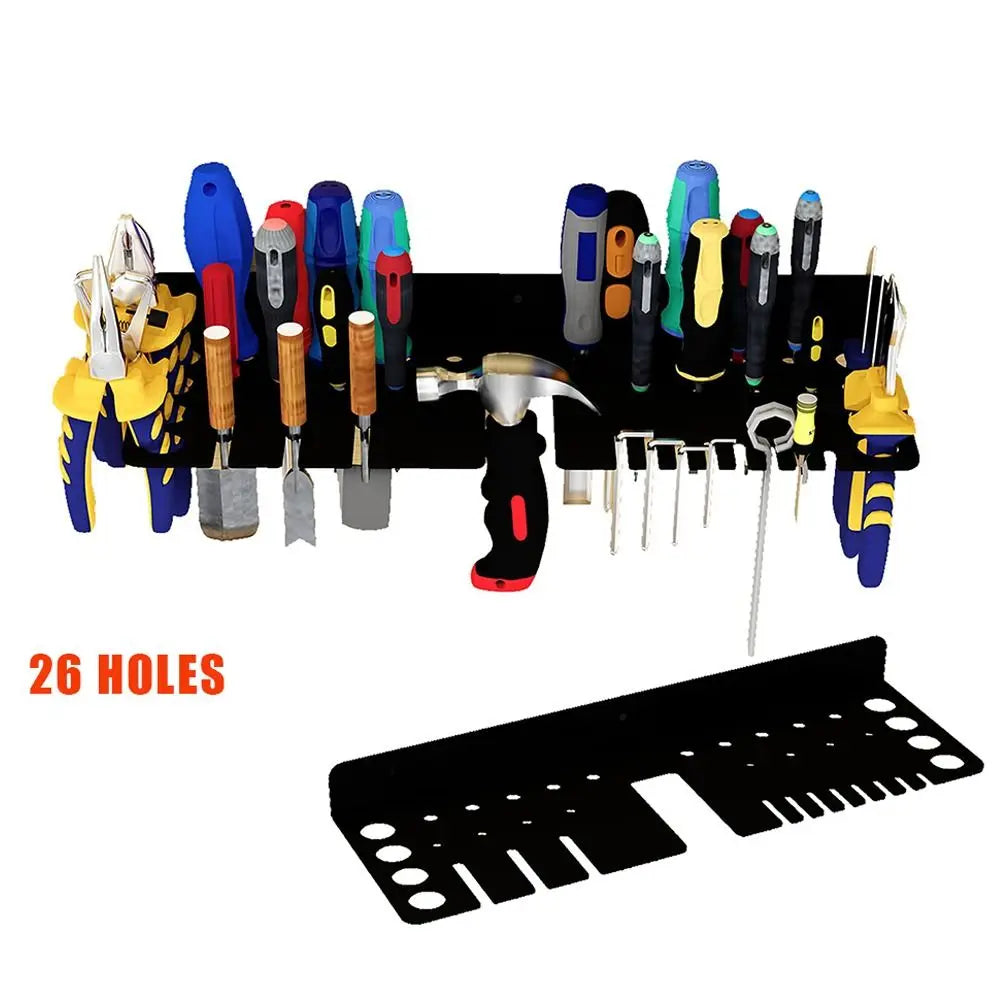 Wall Mounted Steel Tool Rack – Screwdriver & Pliers Organizer Wall Tool Organizer HIP