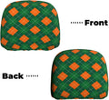 St. Patrick's Day Car Headrest Covers – Green Plaid 2 Pack Car Headrest Cover HIP 1