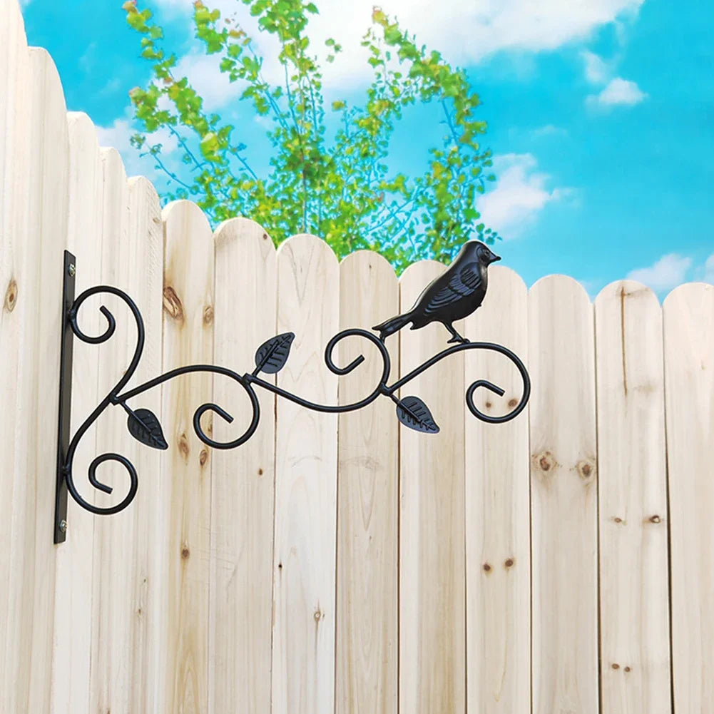 Hanging Bracket Hooks Hanger Wall Bird Flower Garden Pot Basket Planter Lantern Metal Feeder Chime Wind Mount Hook HIP