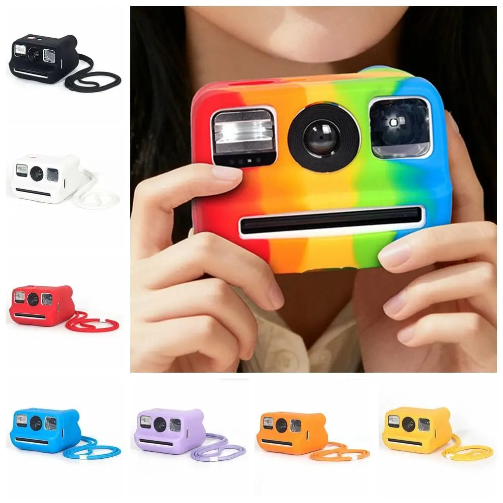 Silicone Case with Lanyard for Polaroid Go Gen 1 & 2 Camera Protective Case HIP