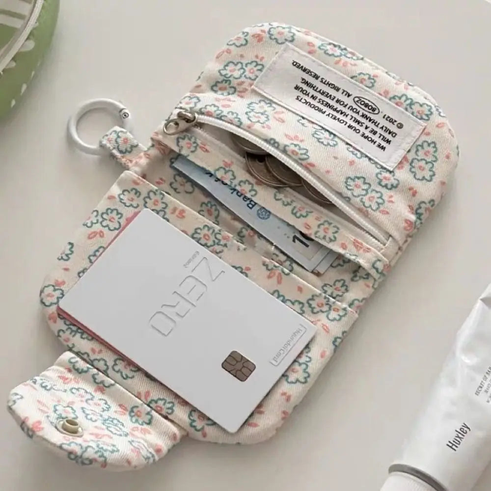 Floral Coin Purse & Card Holder – Cute Mini Wallet for Girls Coin Purse Wallet HIP