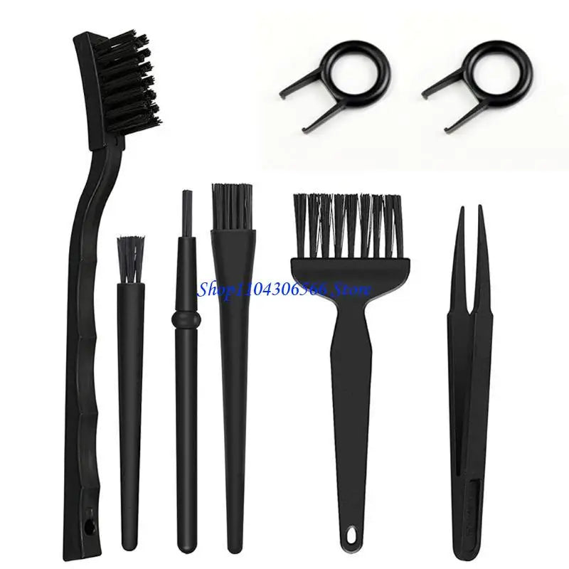 6/8-Piece Electronic Cleaning Brush Set – Keyboard & PC Electronics Cleaning Brush Set HIP