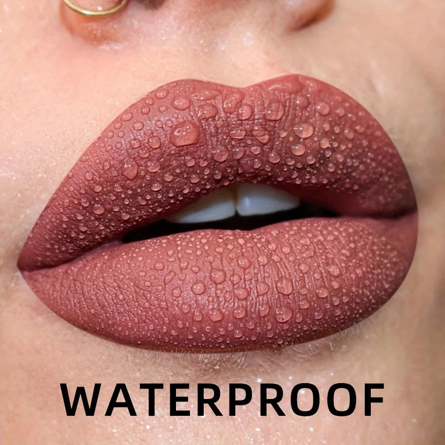 19 colors Matte Velvet Lip Gloss Waterproof Liquid Lipstick Nude Black Lips tint Makeup Lip Glaze Cosmetics Red Lip Stain Beauty HIP