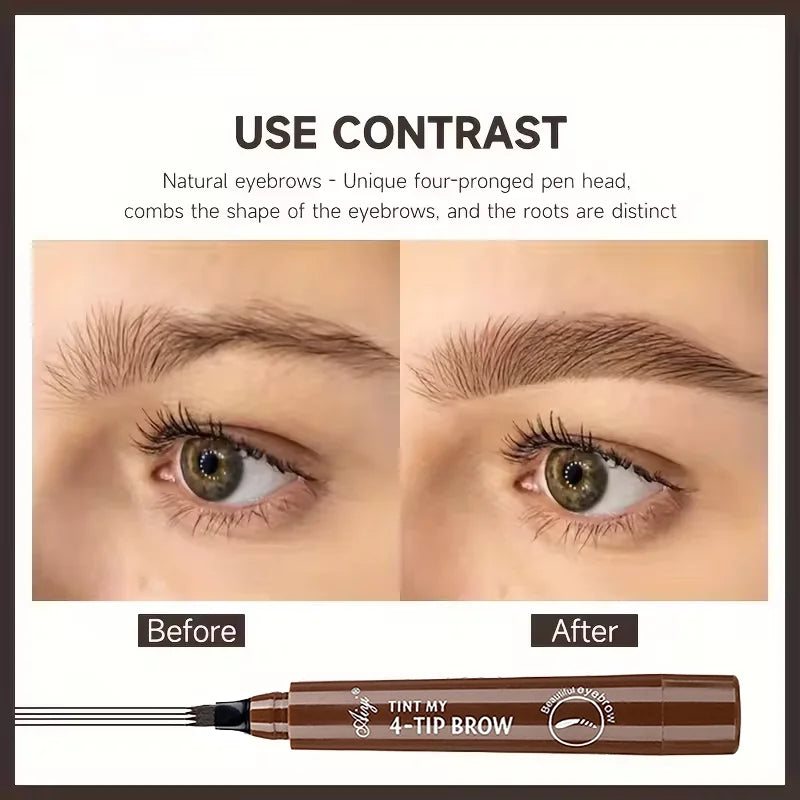 JUJU Dream 4-in-1 Waterproof Liquid Eyebrow Pencil – 5 Colors Liquid Eyebrow Pencil HIP