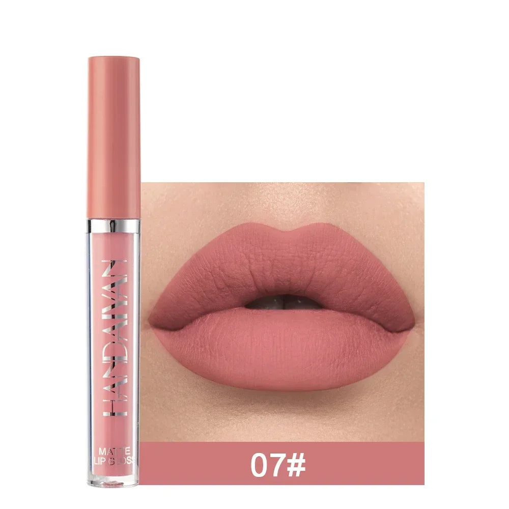 HANDAIYAN Gift 6PC/Set Matte Velvet Lip Gloss Waterproof Long-lasting Liquid Lipstick Cosmetic Beauty Keep 24 Hours Makeup HIP 07