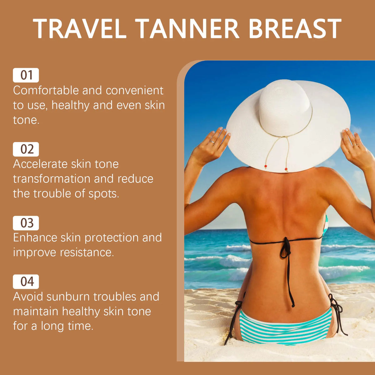 Travel Self-Tanning Lotion 100g – Gradual Bronze Glow Builder Self-Tanning Lotion HIP