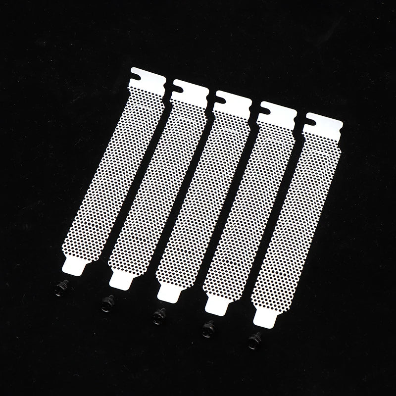 5-Pack PCI Slot Dust Filter Covers – PC Case Ventilation Baffles PC Case Accessory HIP 5Pcs Punching