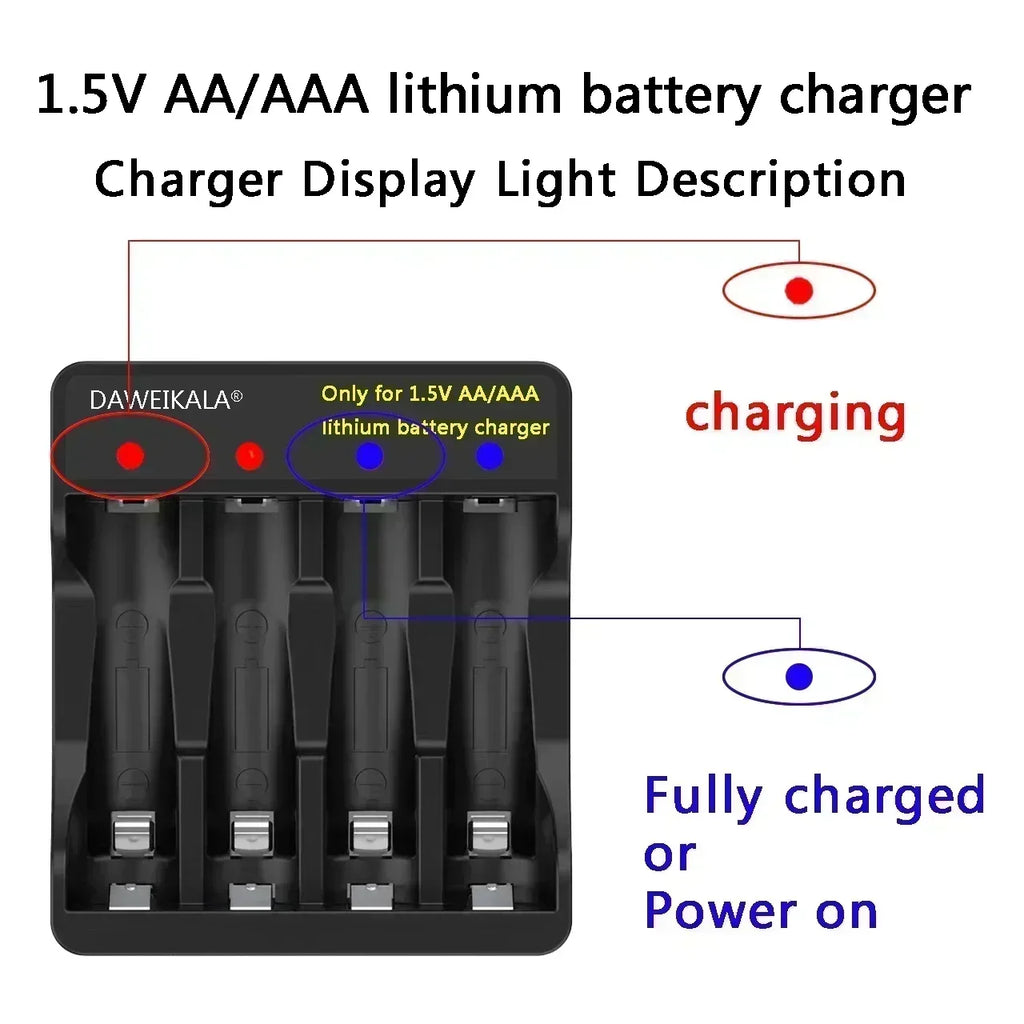 DAWEIKALA AAA Li-Ion Rechargeable Batteries 12800mWh | 2–20 Pack Rechargeable Batteries HIP