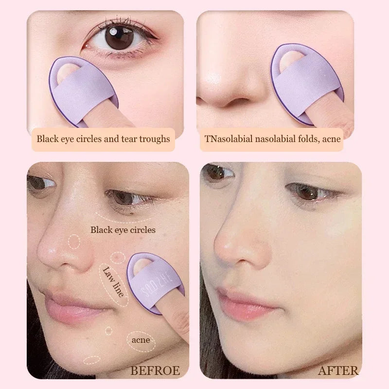 3/10pcs Mini Size Professional Cosmetic Cushion Puff Concealer Foundation Detail Puff Finger Puff Set Makeup Sponge Beauty Tool HIP