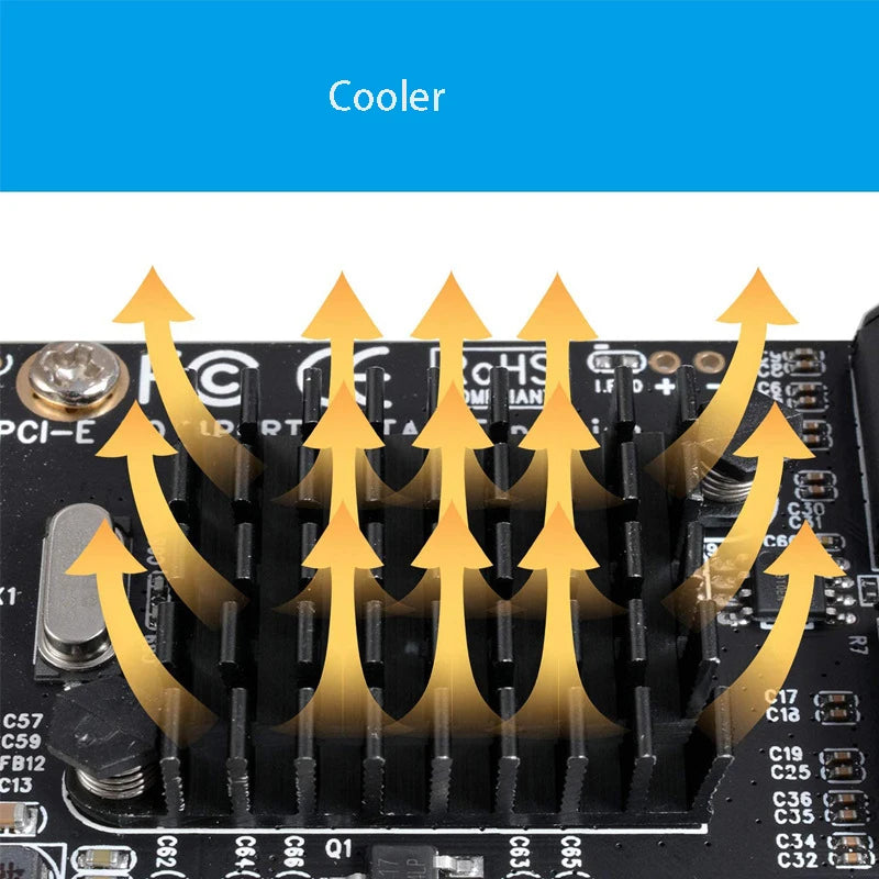 PCIe to SATA 3.0 Expansion Card – 4-Port 6Gbps | OULLX PCIe Expansion Card HIP