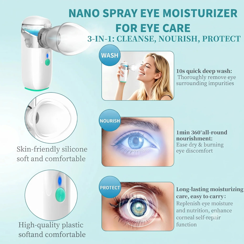2-in-1 Eye Nebulizer & Face Mist Steamer with Eyeshade Eye Face Steamer HIP