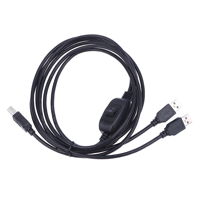 2-in-1 USB-A to USB-B Printer Splitter Cable – 2M 480Mbps USB Printer Cable HIP one size