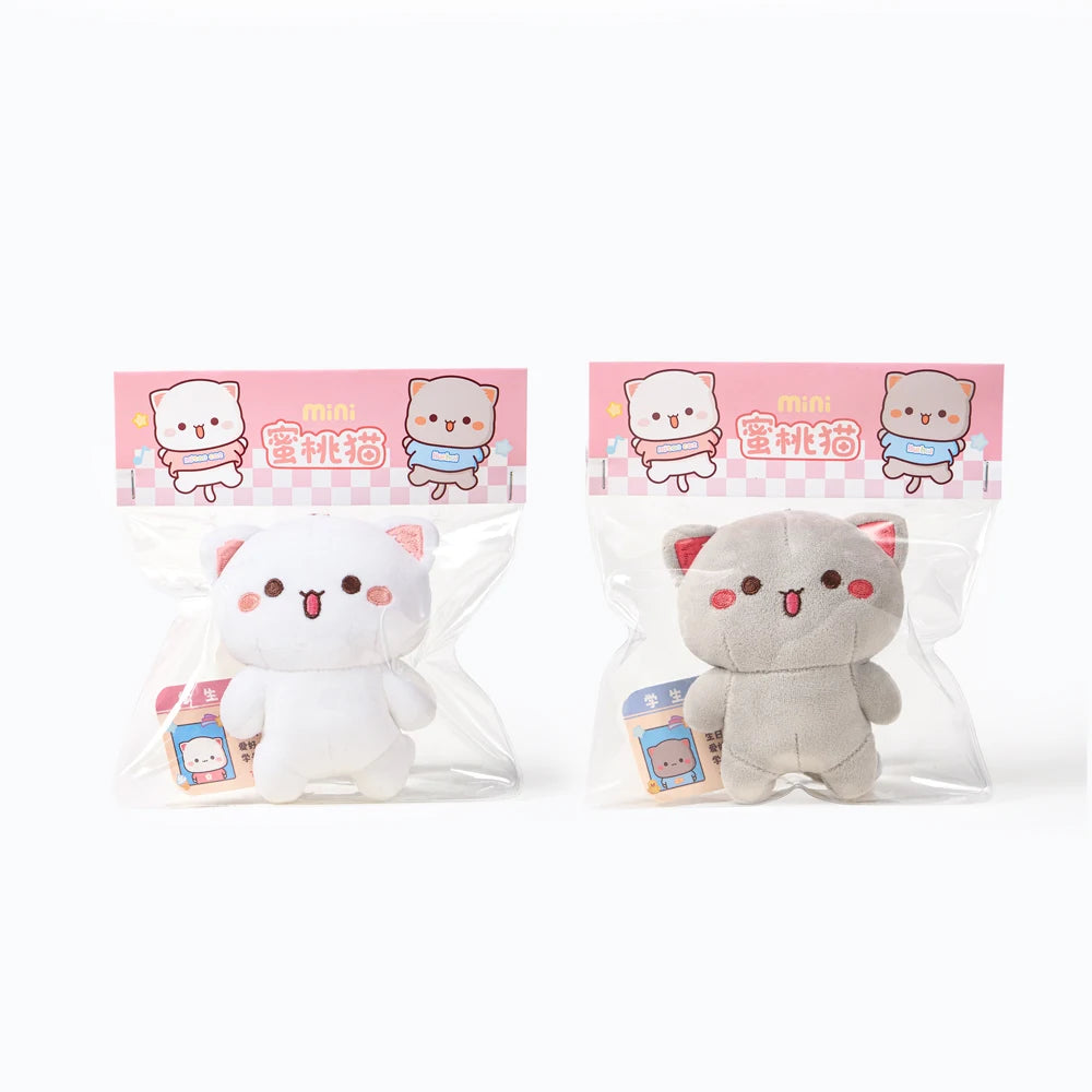 Mitao Cat & Hui Hui Plush Keychain Pendant Dolls – Mini Set Plush Keychain Pendant HIP