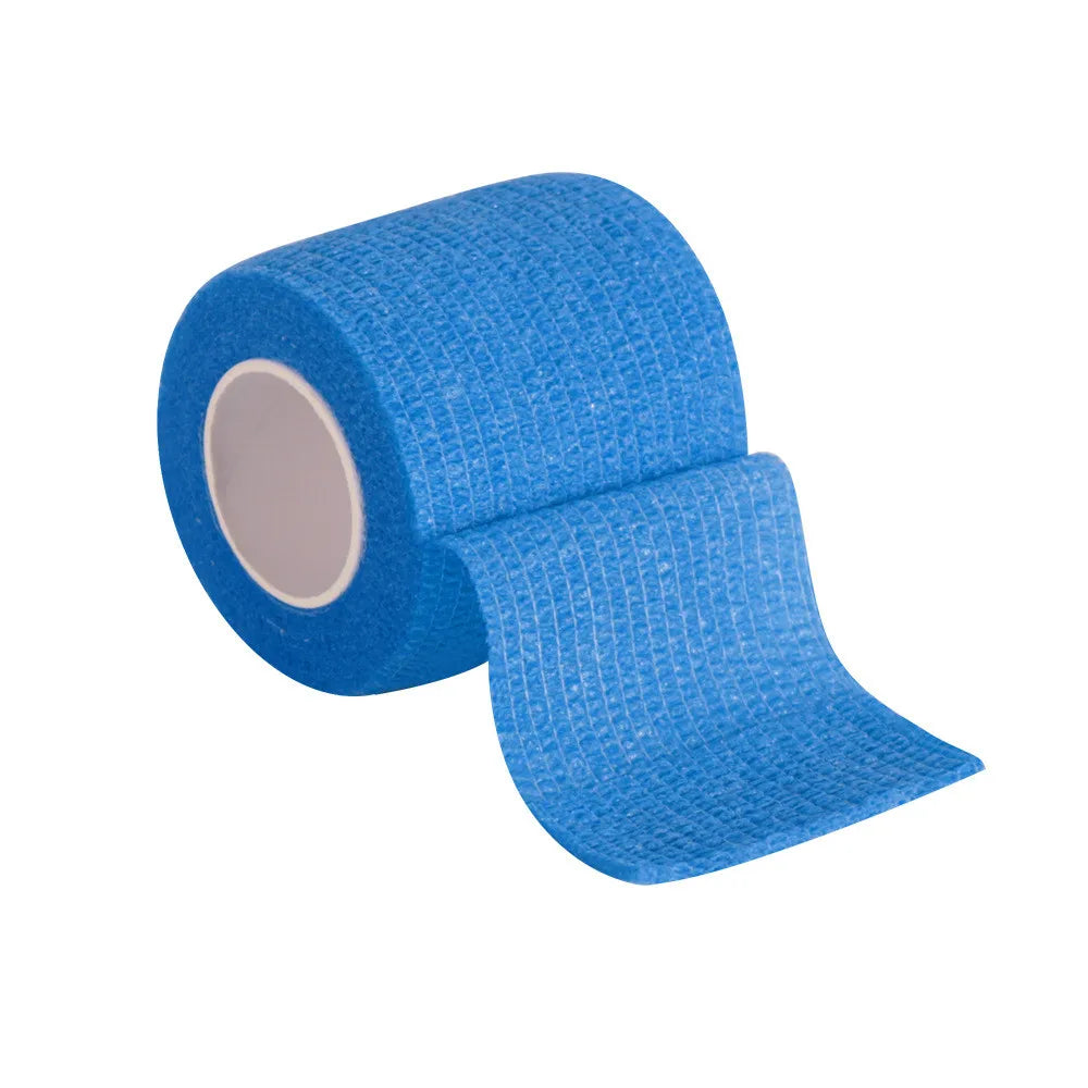 8-Color Elastic Self-Adhesive Gauze Bandage – Sports Wrap Sports Bandage Wrap HIP Blue 10cm x 4.5m