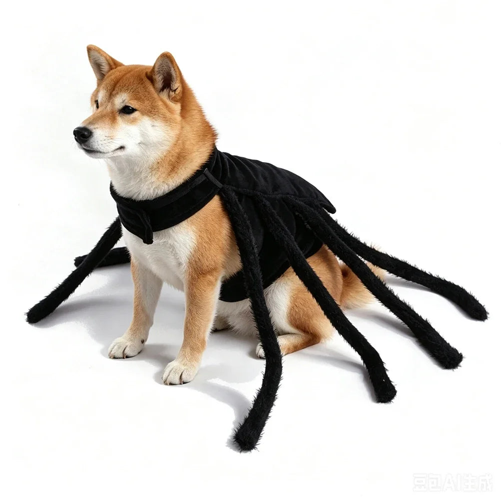 Halloween Funny Spider Costume Creative Cat Dog Clothes for Small Medium-sized Dog Clothings Halloween Cosplay Pet Accessories HIP