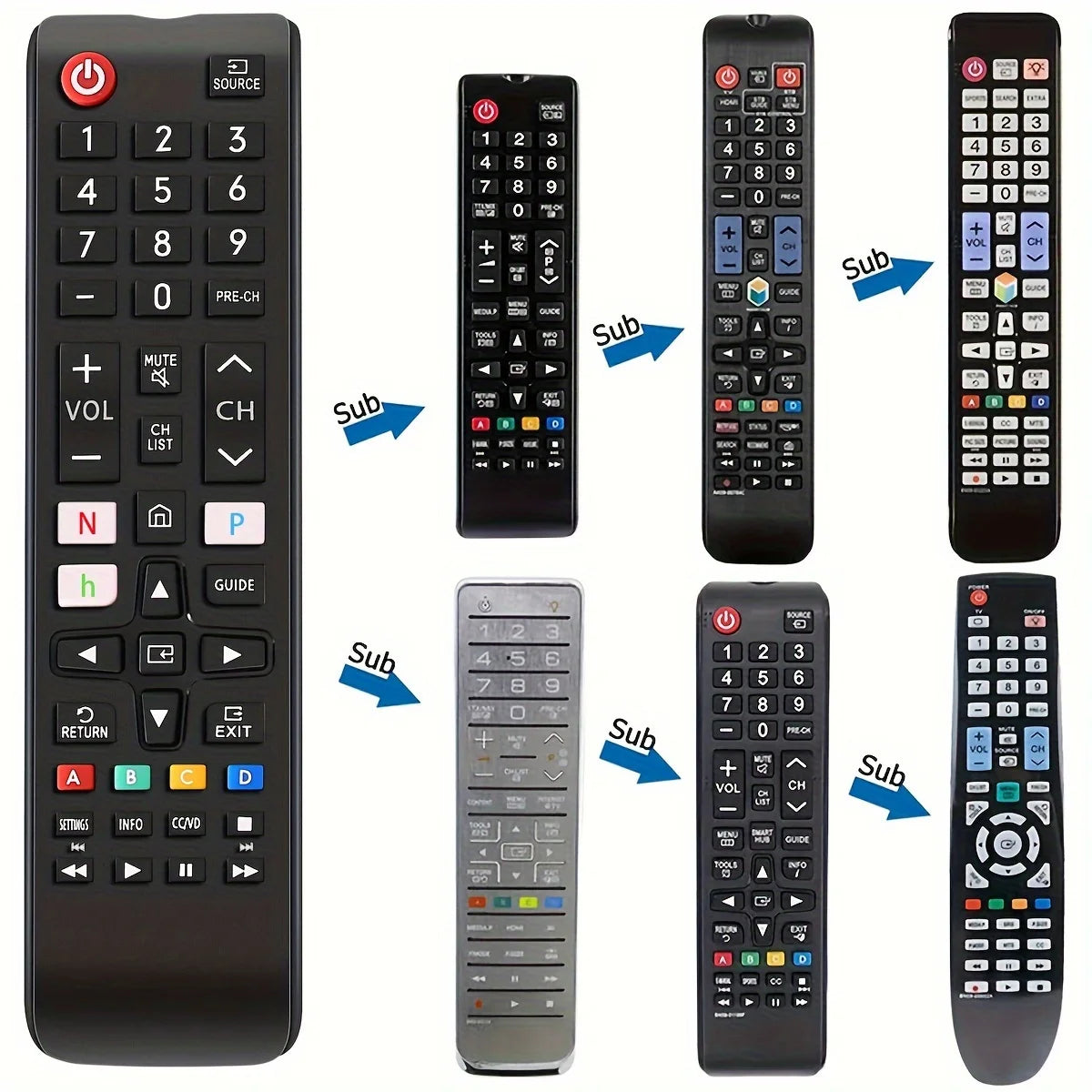 Samsung Universal Remote + Glow Silicone Case | Smart TV Universal TV Remote HIP