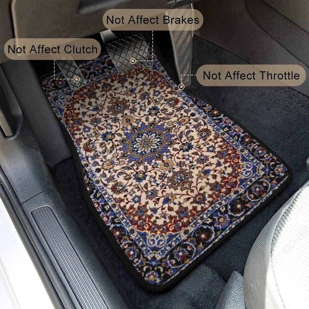Blue Persian Pattern Car Floor Mats – 4-Piece Universal Set Car Floor Mats HIP