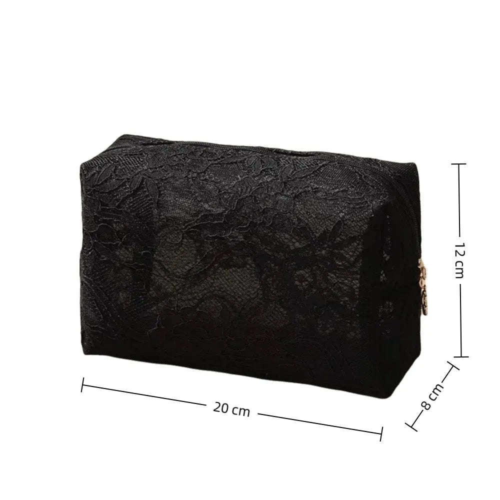 Floral Lace Waterproof Makeup Bag – Travel Cosmetic Pouch Cosmetic Travel Bag HIP