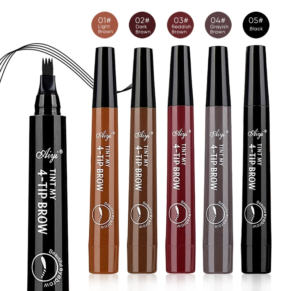 JUJU Dream 4-Tip Eyebrow Pencil – Waterproof & Long-Lasting Eyebrow Pencil HIP