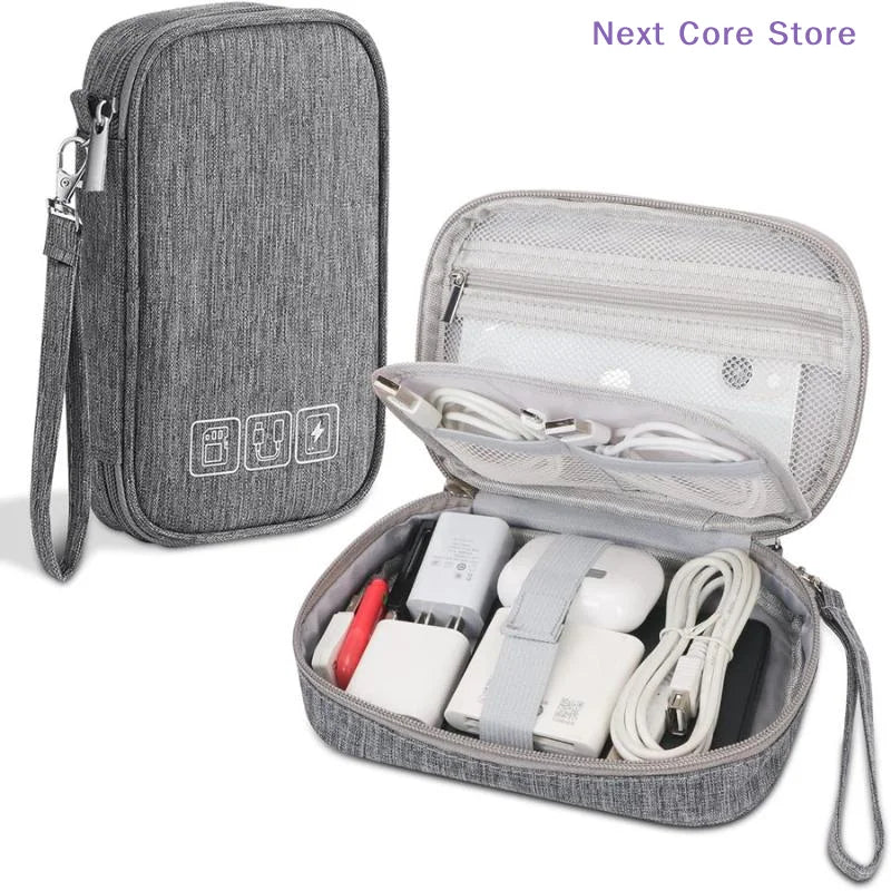Cable Storage Bag – Travel Electronic Organizer Pouch Electronic Organizer Bag HIP