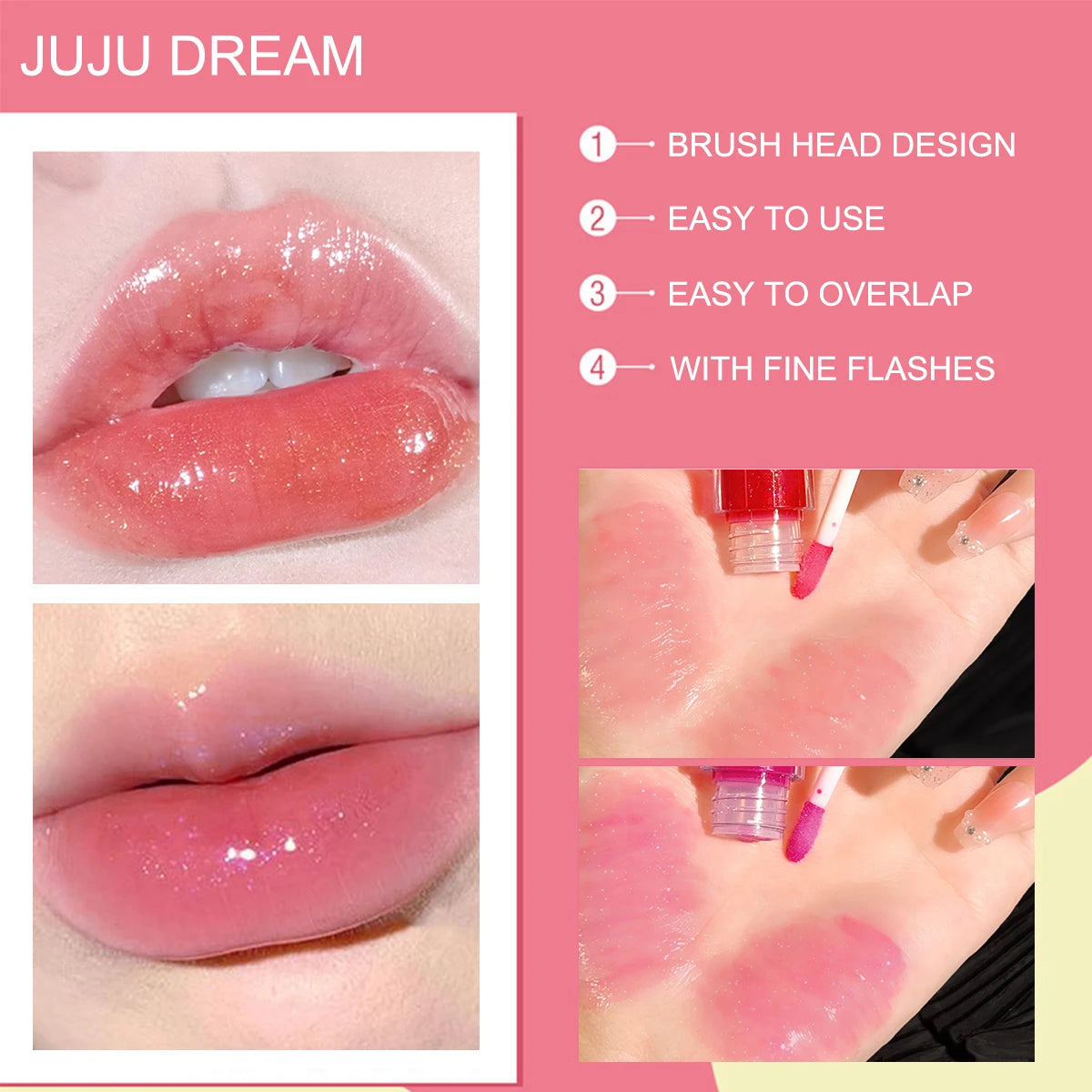 Candy-Colored Jelly Lip Oil – Glossy Hydrating Finish | HIP Jelly Lip Oil HIP