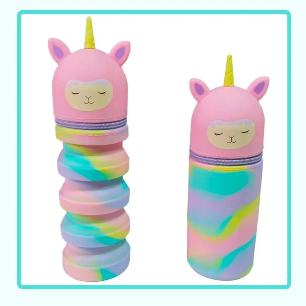 Unicorn Silicone Pen Holder – Large Capacity Foldable Organiser Pen Holder HIP