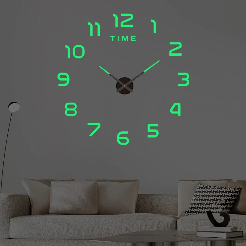 3D Frameless DIY Wall Clock – Modern Acrylic Home Decor DIY Wall Clock HIP