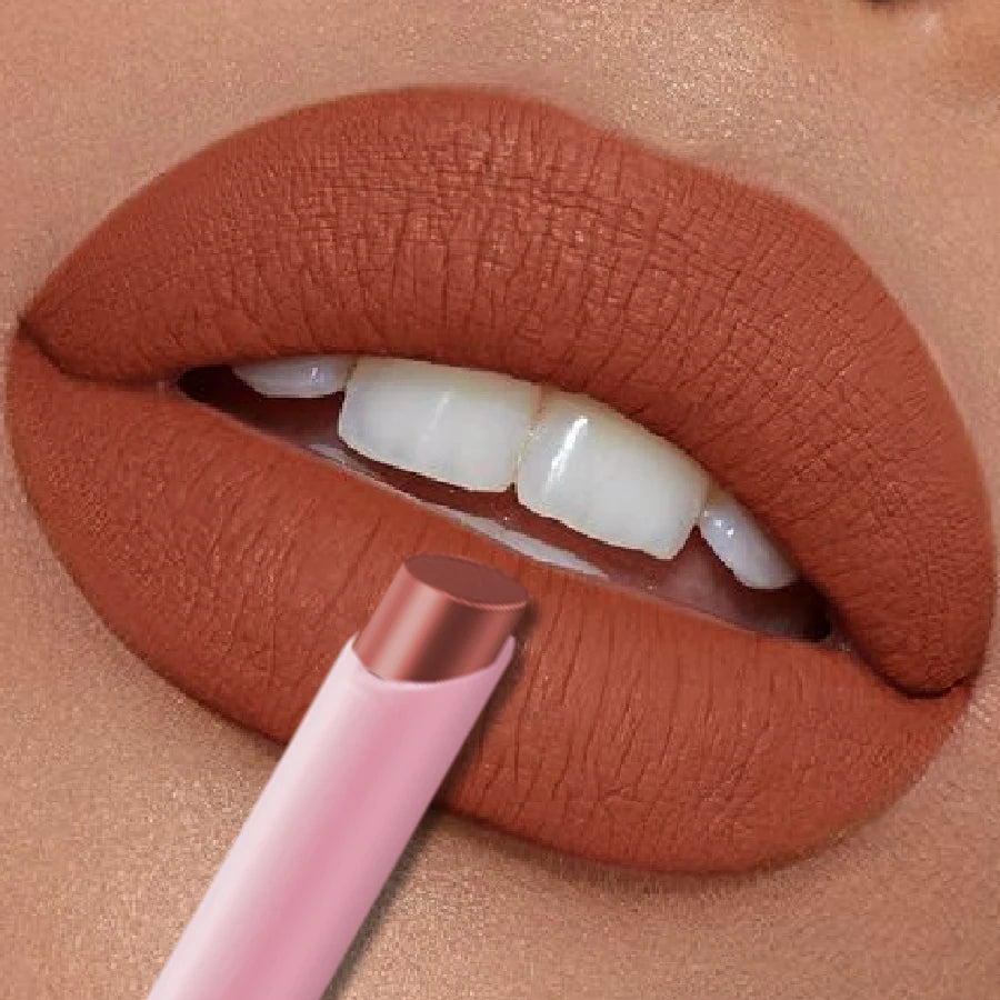 15-color Nude Red Lip Liner Pencil Brown Matte Smooth Waterproof Lip Liner Long Lasting Korean Makeup Lipstick Pen Lip Glaze HIP