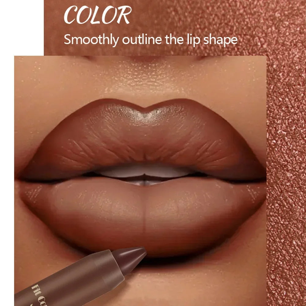 Fit Colors Velvet Matte Lip Liner Pen – 6 Chocolate Shades Matte Lip Liner Pen HIP