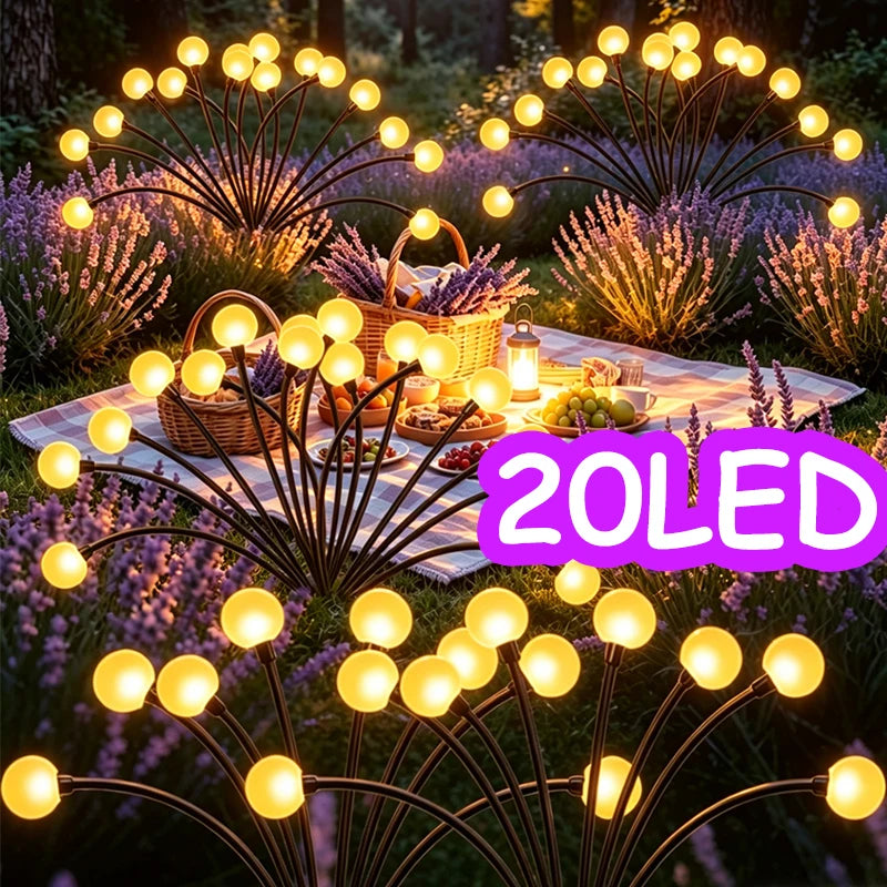 Solar Firefly Pathway Lights – Waterproof Swaying Lawn Decor Solar Pathway Lights HIP