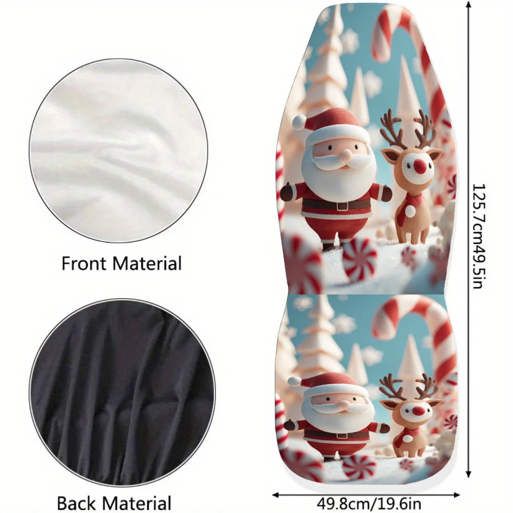 Christmas Car Seat Covers – Santa & Reindeer, Universal Fit Car Seat Covers HIP