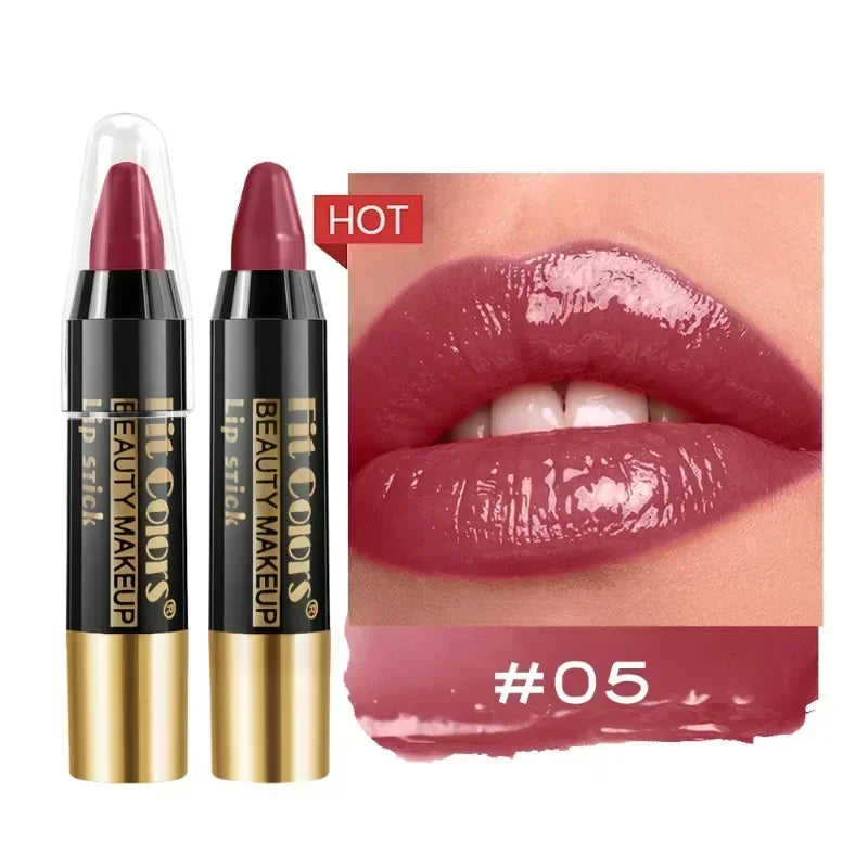 Mirror Moisturizing Crayon Lip Gloss Stick Lasting Waterproof Matte Lipstick Non Stick Cup Jelly Tint Lip Balm Liner Pen Makeup HIP 05 Mirror