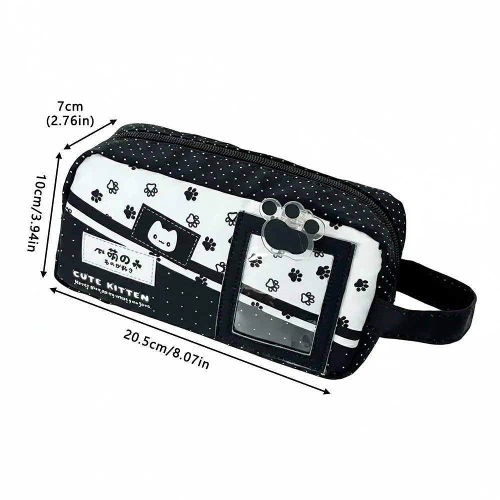 Cute Kitten Large Capacity Pencil Case – Zipper Pen Bag Pencil Case HIP